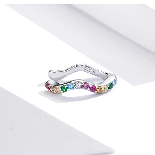 Luminous Wave Ear Cuff