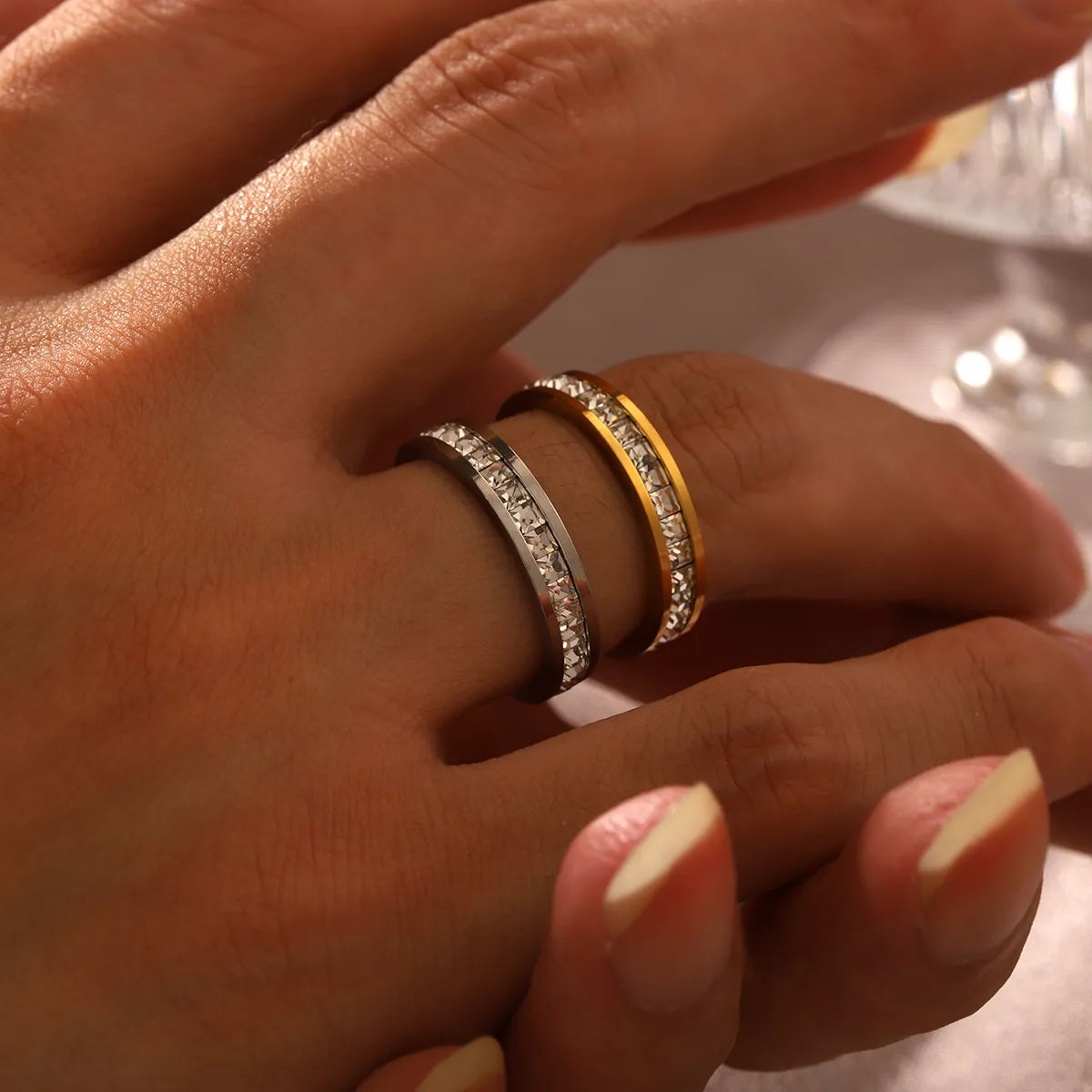 Titanium Everlasting Eternity Stackable Band