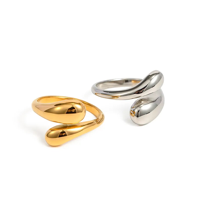 Gold Boho Hugging Silhouette Ring
