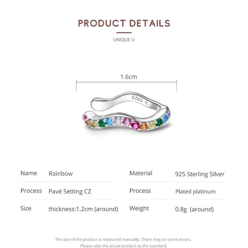Luminous Wave Ear Cuff