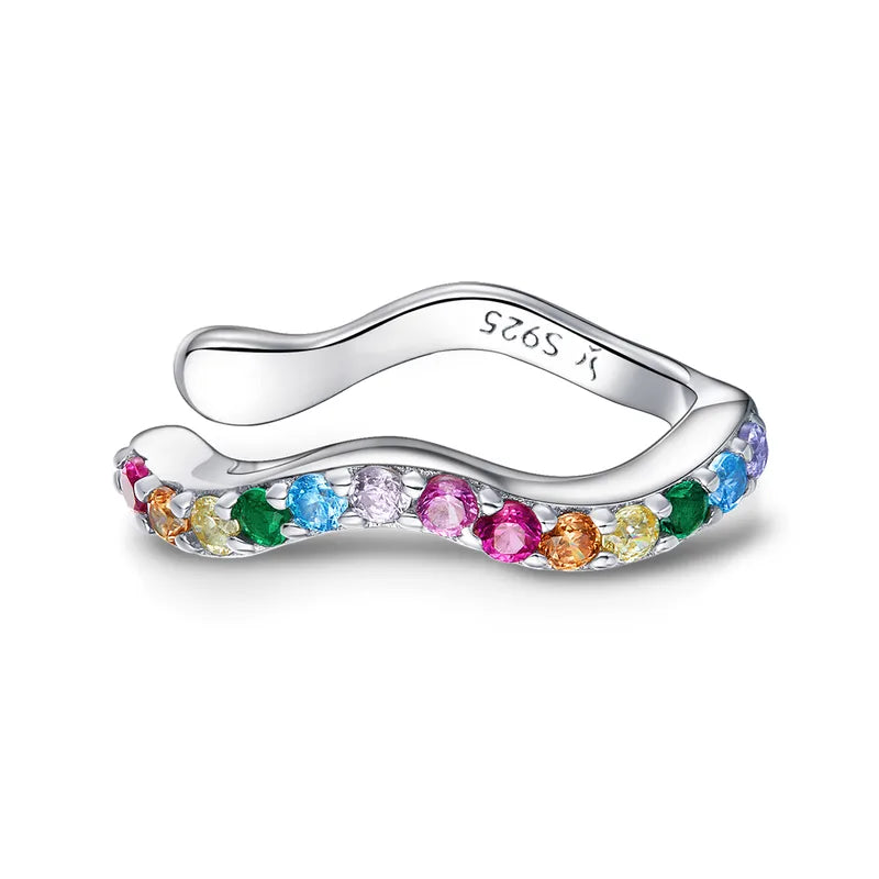 Luminous Wave Ear Cuff