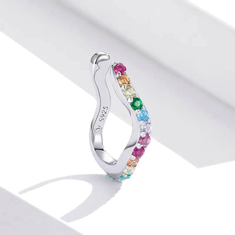 Luminous Wave Ear Cuff