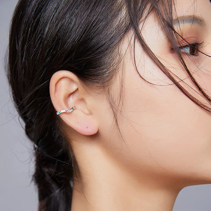 Luminous Wave Ear Cuff
