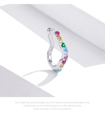 Luminous Wave Ear Cuff