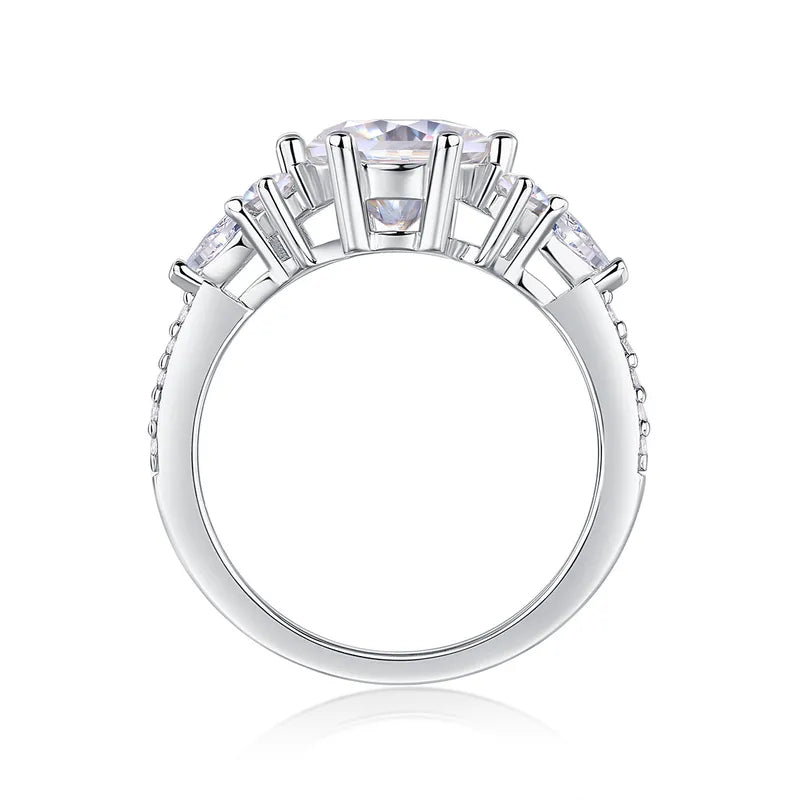 Triple Cluster Diamond Ring