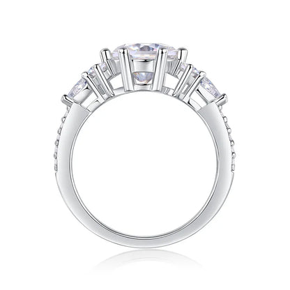 Triple Cluster Diamond Ring