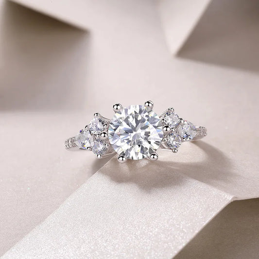 Triple Cluster Diamond Ring