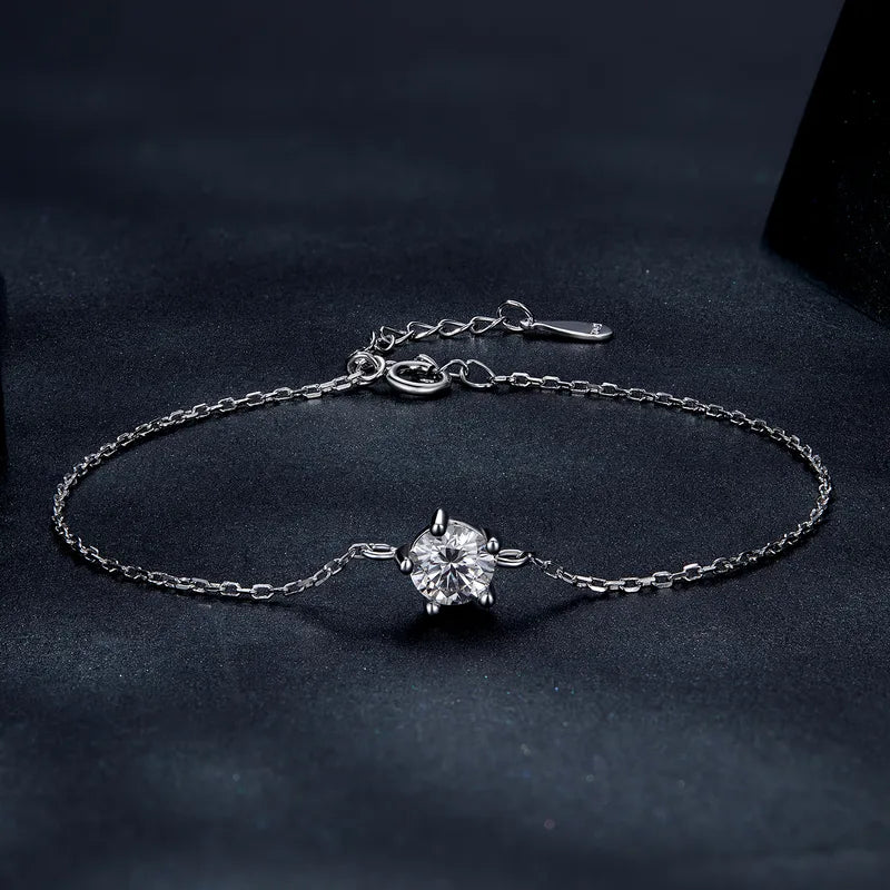 Solitary Diamond Elegant Bracelet