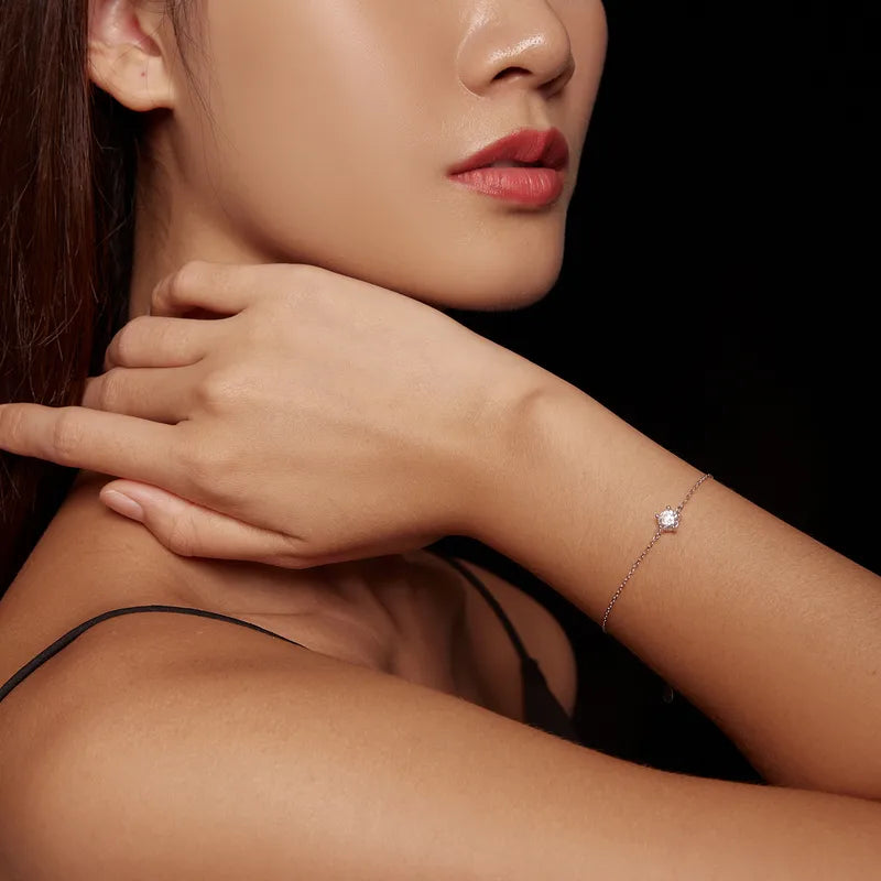 Solitary Diamond Elegant Bracelet