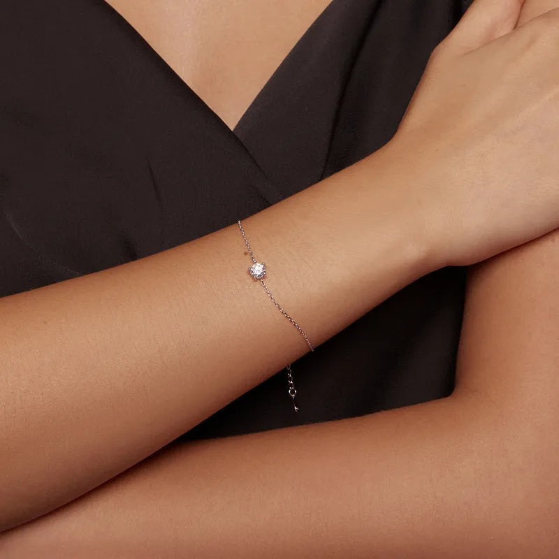 Solitary Diamond Elegant Bracelet