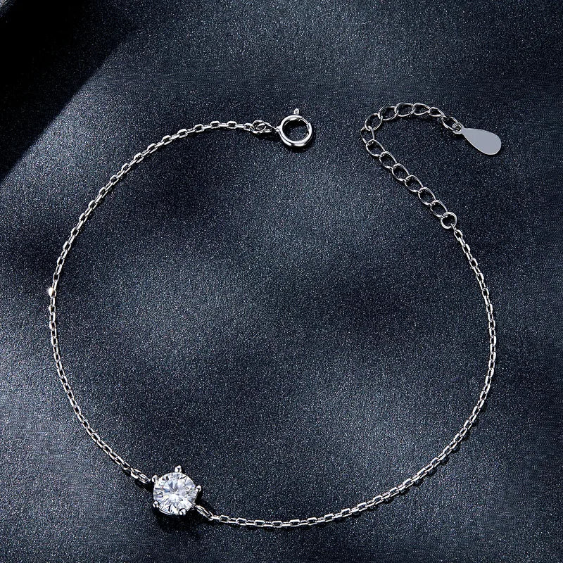 Solitary Diamond Elegant Bracelet