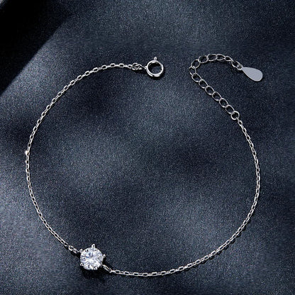 Solitary Diamond Elegant Bracelet