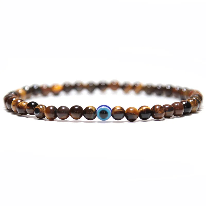 Third Eye Agate Natural Stone Beaded Bracelet