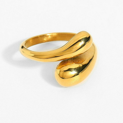 Gold Boho Hugging Silhouette Ring