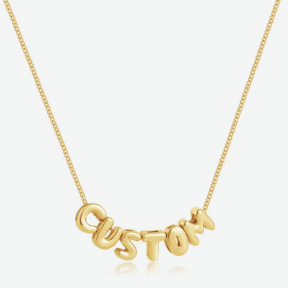 Letterlight Bubble Letter Name Necklace