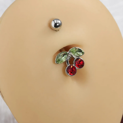 Cherry Gem Belly Ring