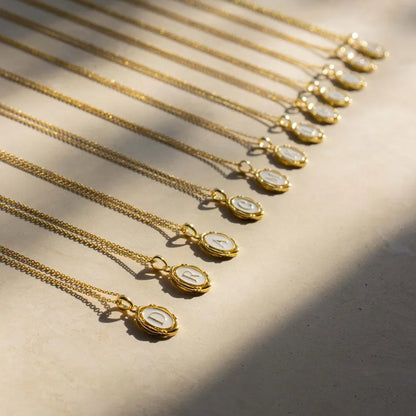 Vintage Initial Pendant Necklace