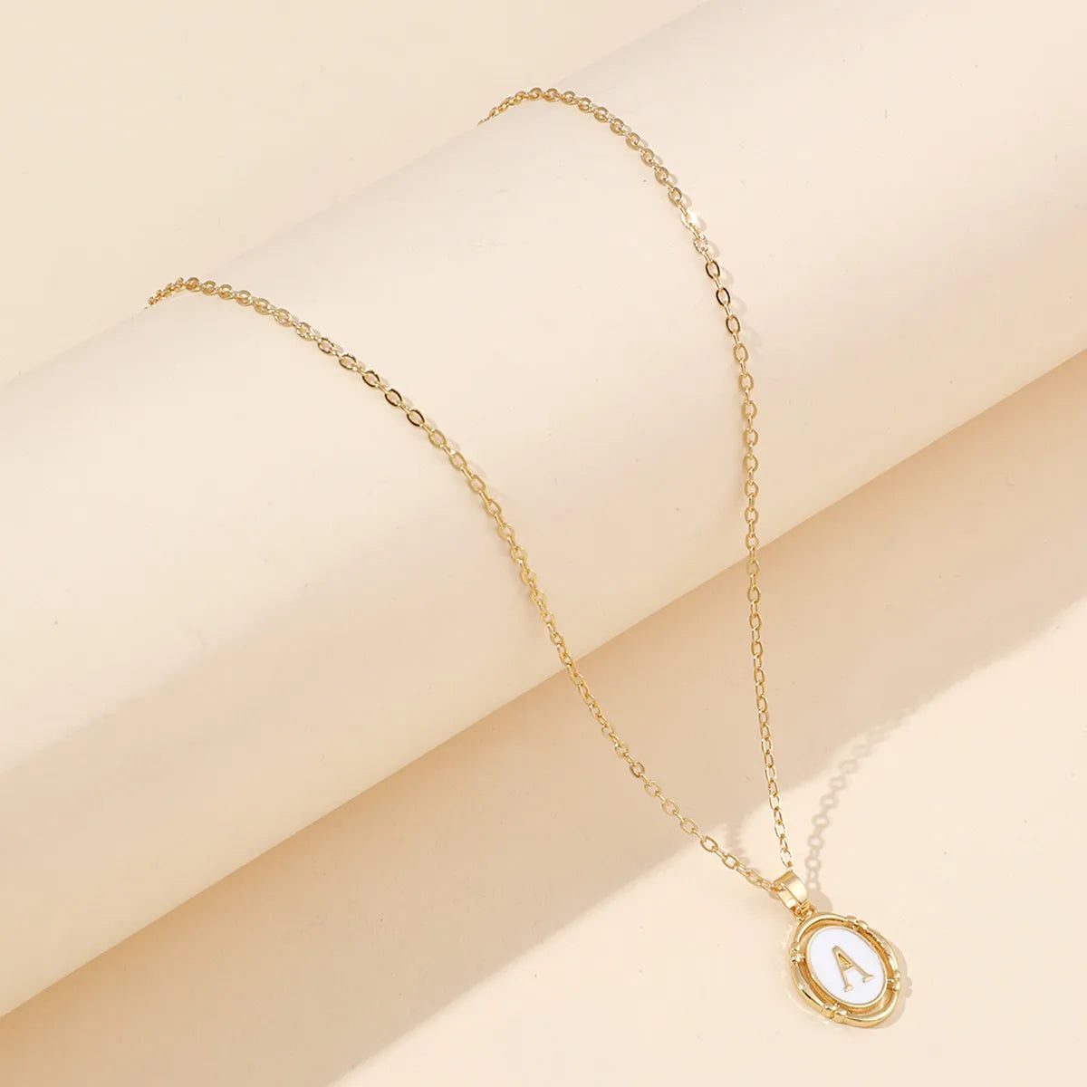 Vintage Initial Pendant Necklace