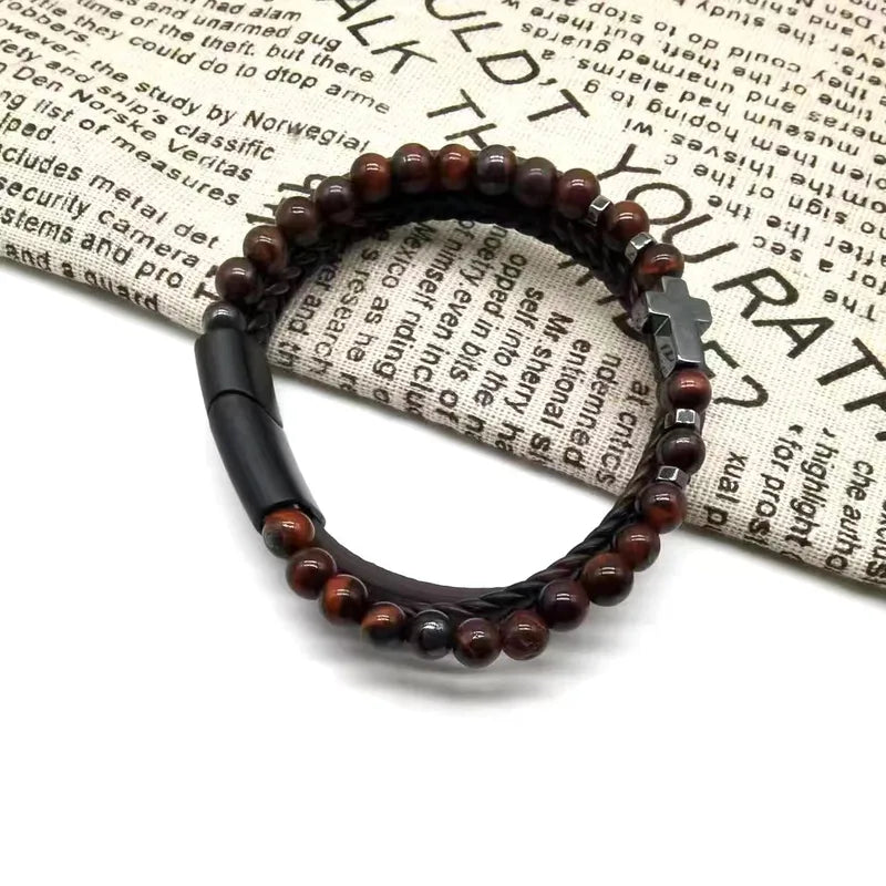 Cross Beaded Bracelet