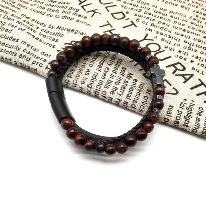 Cross Beaded Bracelet