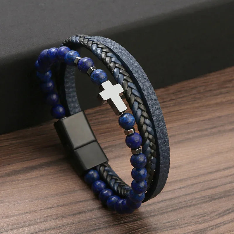 Cross Beaded Bracelet