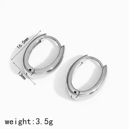 Hinged Back 18K Gold Hoop Earrings