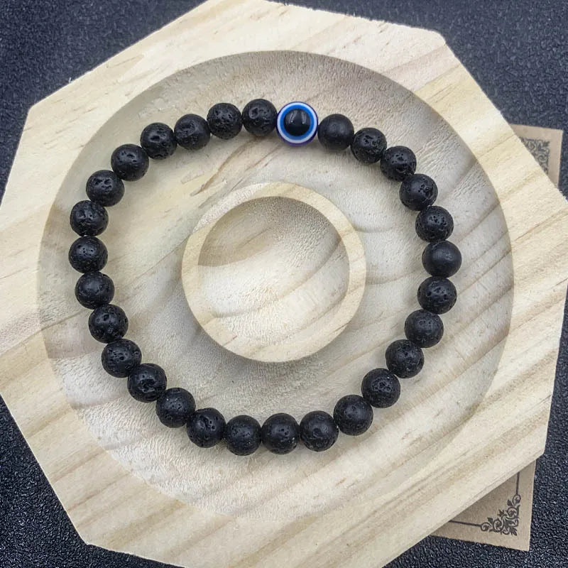 Third Eye Agate Natural Stone Beaded Bracelet