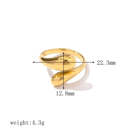 Gold Boho Hugging Silhouette Ring