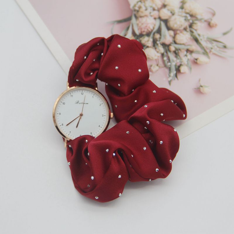 Scrunchie Rhinestone Boho Watch