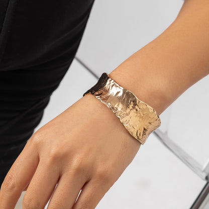Tactile Grace Bracelet Cuff