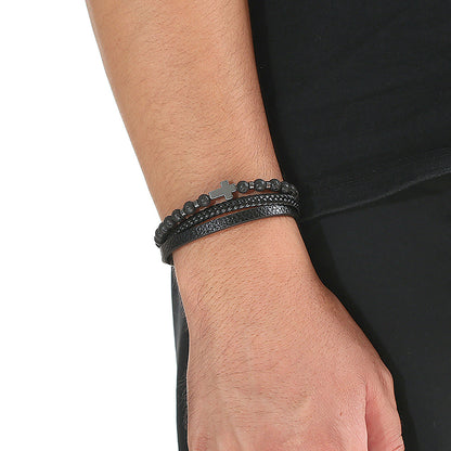 Cross Beaded Bracelet