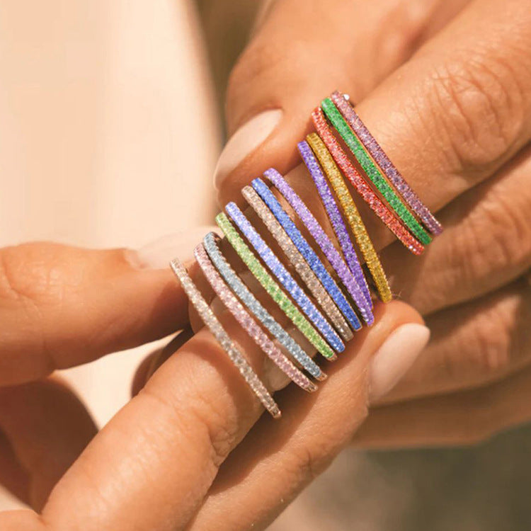 14K Yellow & Rose Gold Birthstone Stackable Rings