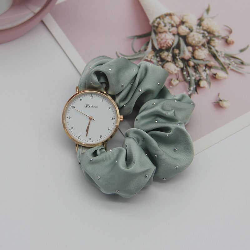 Scrunchie Rhinestone Boho Watch
