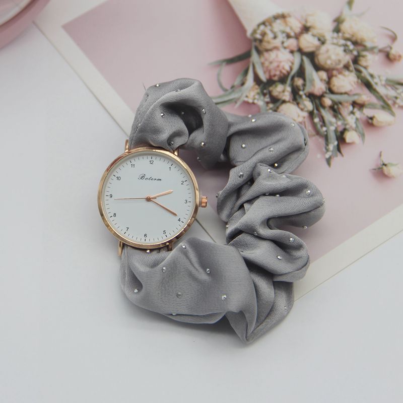 Scrunchie Rhinestone Boho Watch