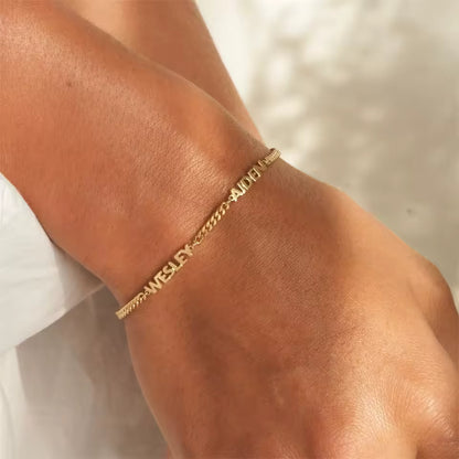 Personalized Name Cuban Chain Bracelet