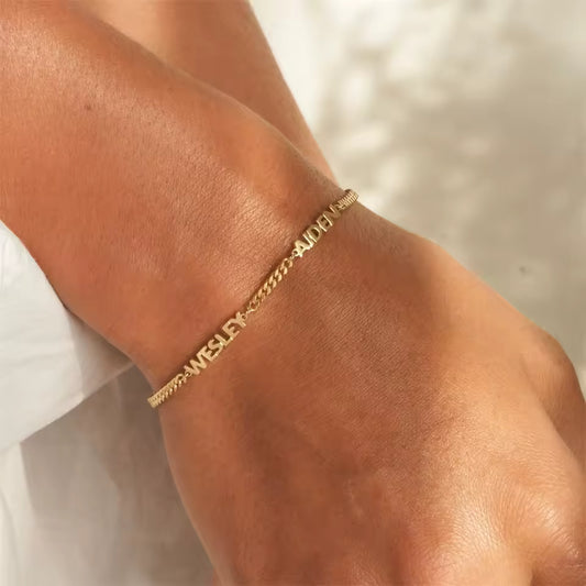 Personalized Name Cuban Chain Bracelet