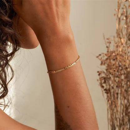 Personalized Name Cuban Chain Bracelet