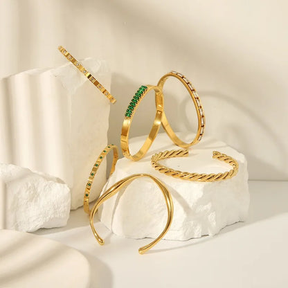 Celestial Stack Gold Bangles