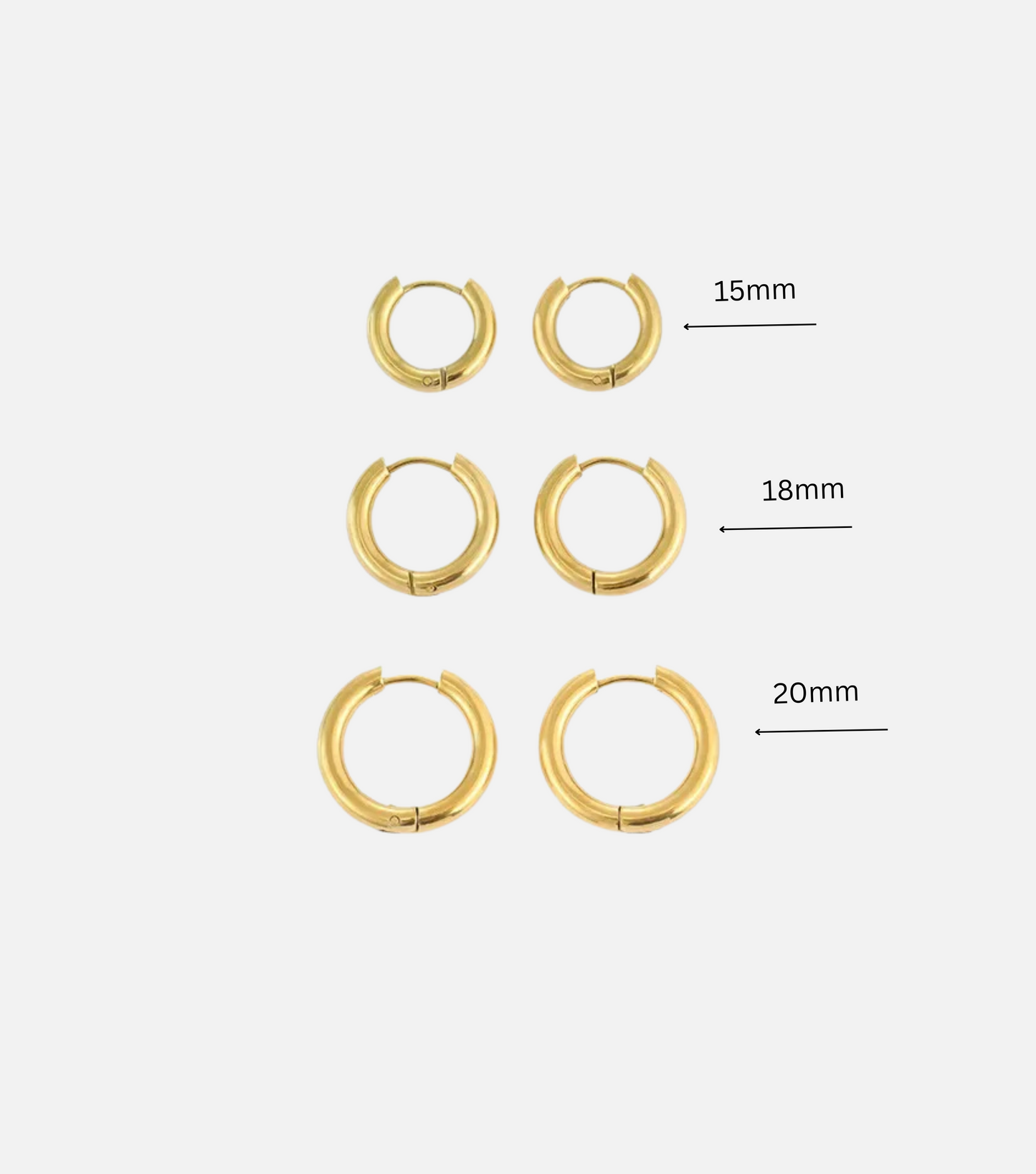 14K Gold Plated Minimalist Huggie Hoops