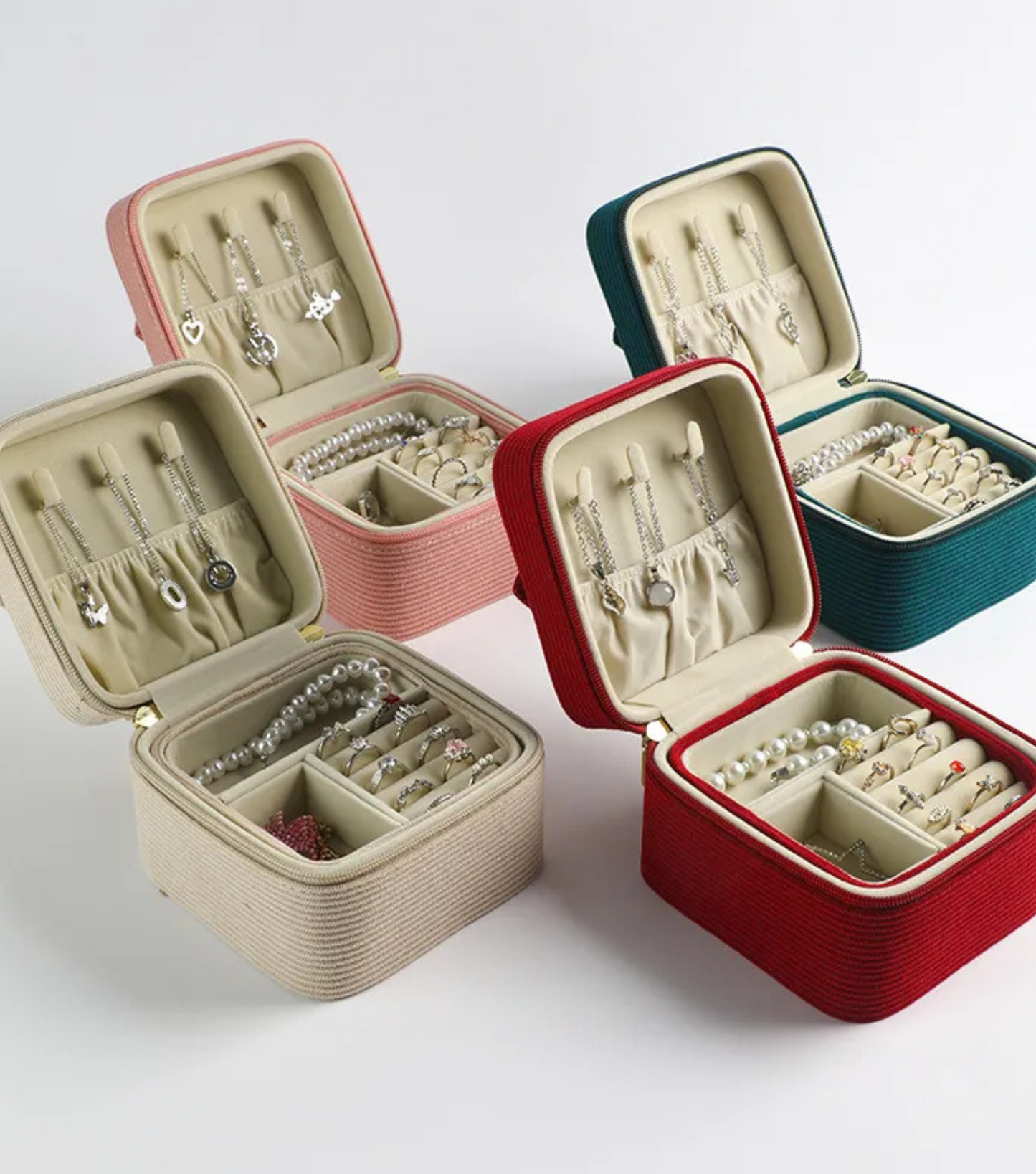 Corduroy Treasure Jewelry Box