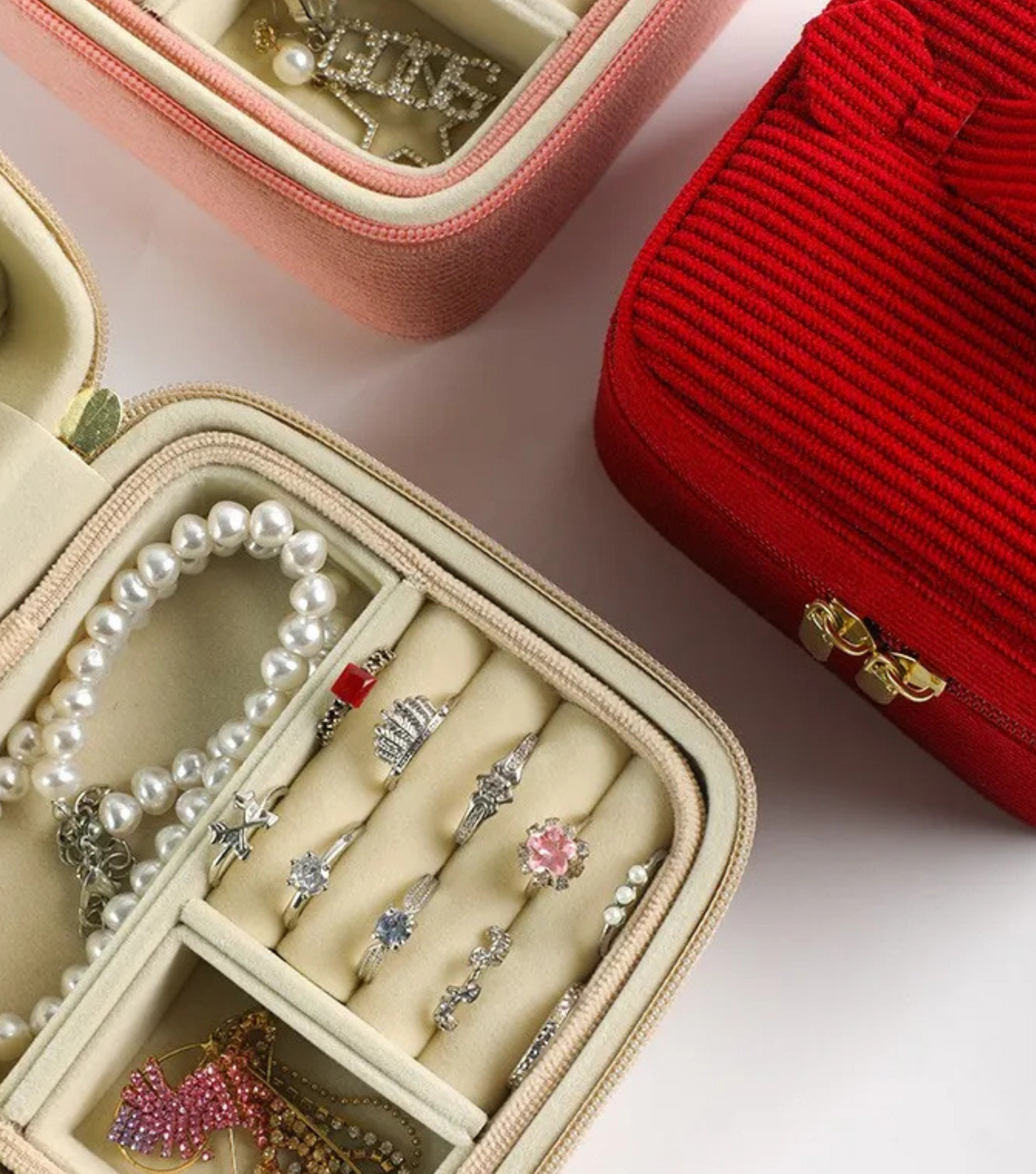 Corduroy Treasure Jewelry Box