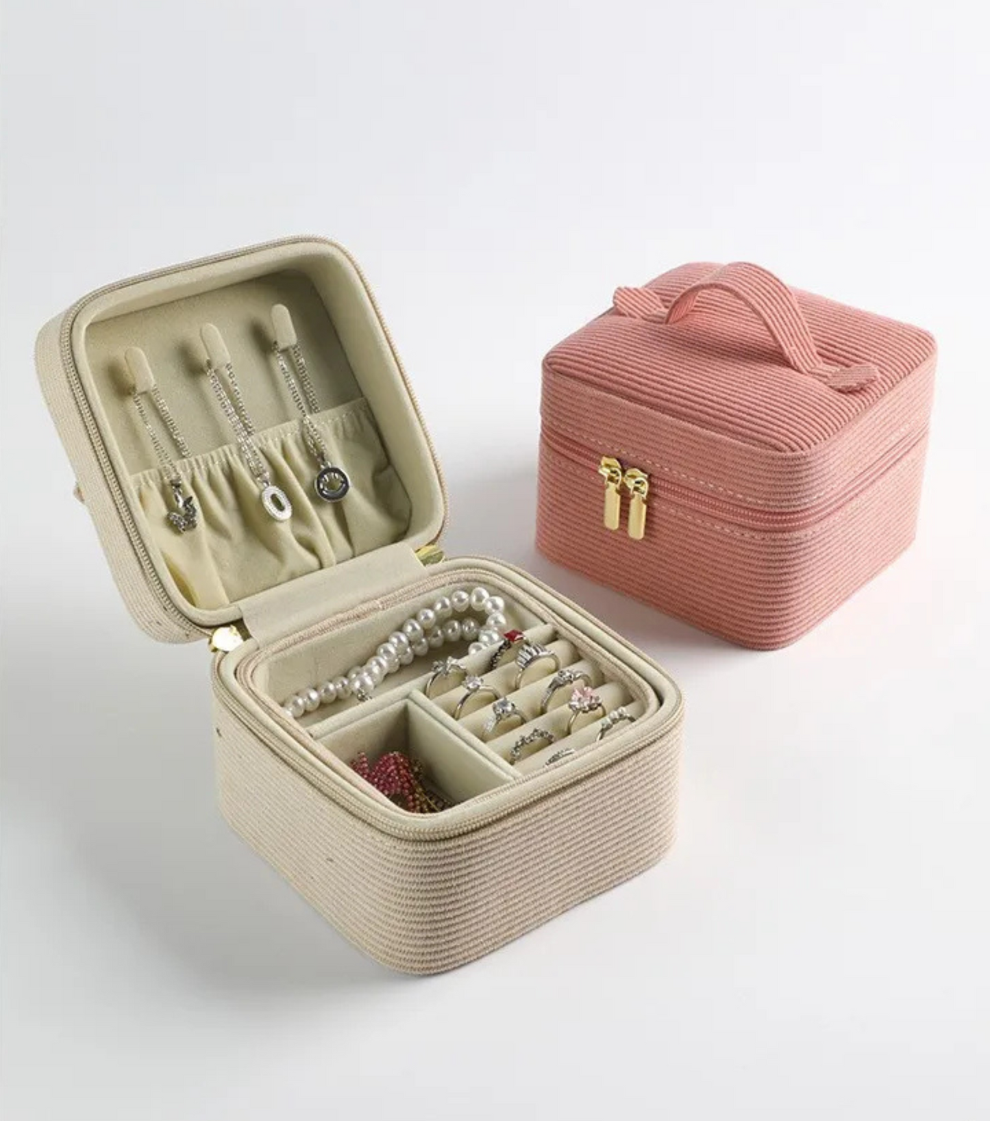 Corduroy Treasure Jewelry Box