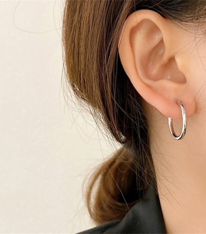 14K Gold Plated Minimalist Huggie Hoops